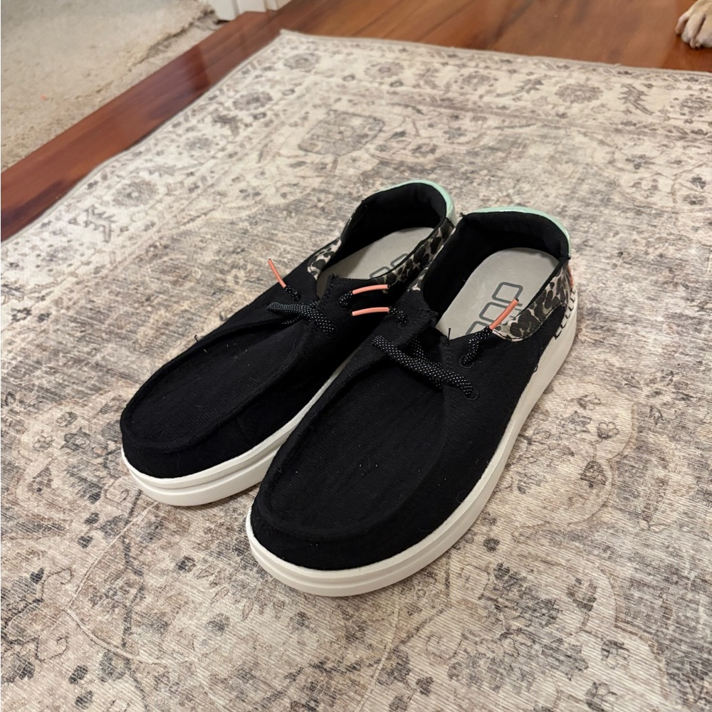 Black Casual Slip-On Shoes